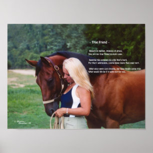 Gedicht "Horse Friend" drucken Poster