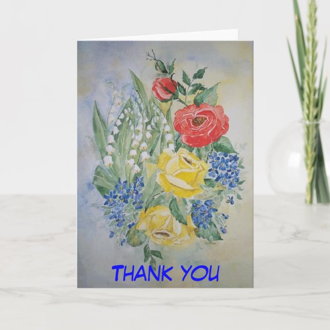 Gedicht-Karte danken Ihnen Dankeskarte (Vorderseite)