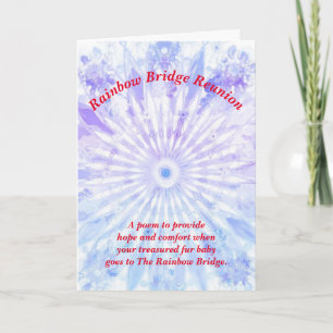 Gedicht: Komfort bei Heimtierverlust; PB, geklappt Karte