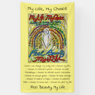 Gedicht "Krebs" Weißer Wächter Engel Art Custom Ba Banner