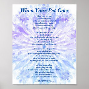 Gedicht: PB Poster Matte PB Beileid für männliche 