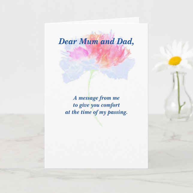 Gedicht: Pet Loss Beileid FL geklappt Karte (Kleine Pflanze)