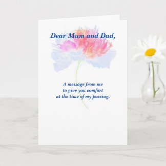 Gedicht: Pet Loss Beileid FL geklappt Karte