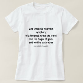 Gedicht über Leben und Liebe T-Shirt