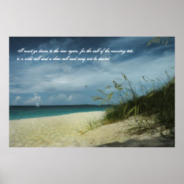 Gedicht von Bahamas Beach Seafarer Poster