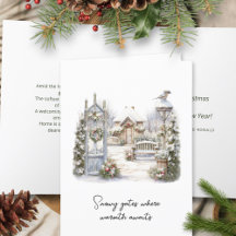 Gedicht Watercolor Scandi Winter Weihnachtskranz