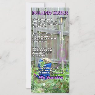 Gedicht ziehen von Unkraut