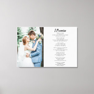 Gedicht-Zitat mit Foto Leinwanddruck