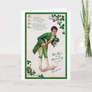 Gedicht zum St. Patrick's Day, Vintage Karte