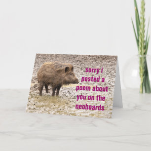 Gedichtapologie Karte