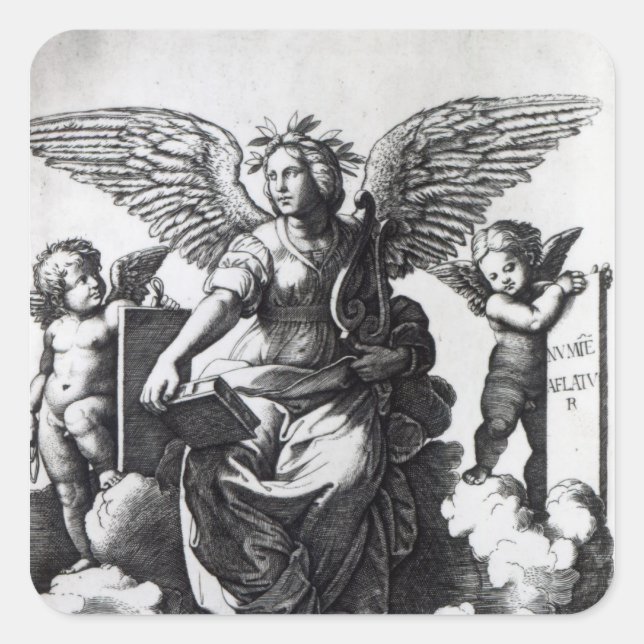 Gedichte, c.1515 quadratischer aufkleber (Vorderseite)