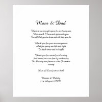 Gedichte Eltern Bräuche Hochzeit Danke, Geschenk