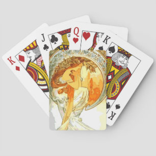 Gedichte von Alphonse Mucha Spielkarten