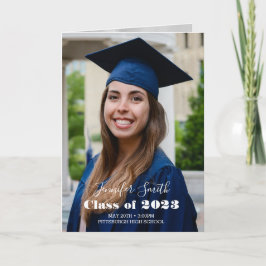 Gedichtetes Foto Abschluss Einladung mit Gedicht