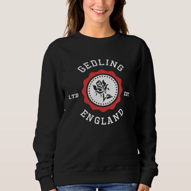GEDLING England Rose Badge Sweatshirt (Vorderseite)