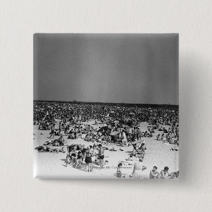 Gedrängter Strand Button