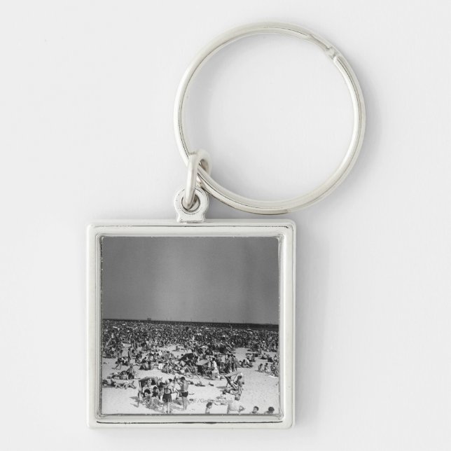 Gedrängter Strand Schlüsselanhänger (Vorne)