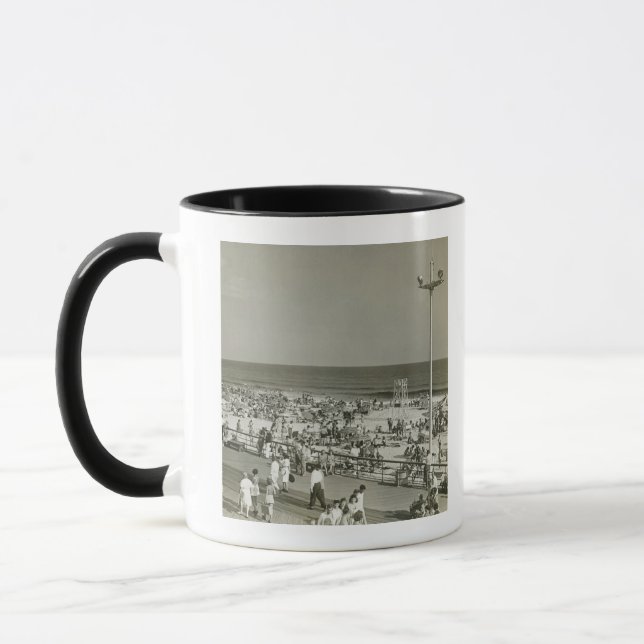 Gedrängter Strand Tasse (Links)