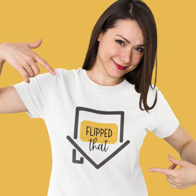 Gedreht, das Haus Tri-Blend-T - Shirt (This fun, "Flipped that" house tri-blend t-shirt would make the perfect gift! )