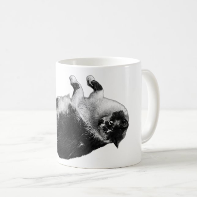 Gedreht Feline Morning Tasse (VorderseiteRechts)