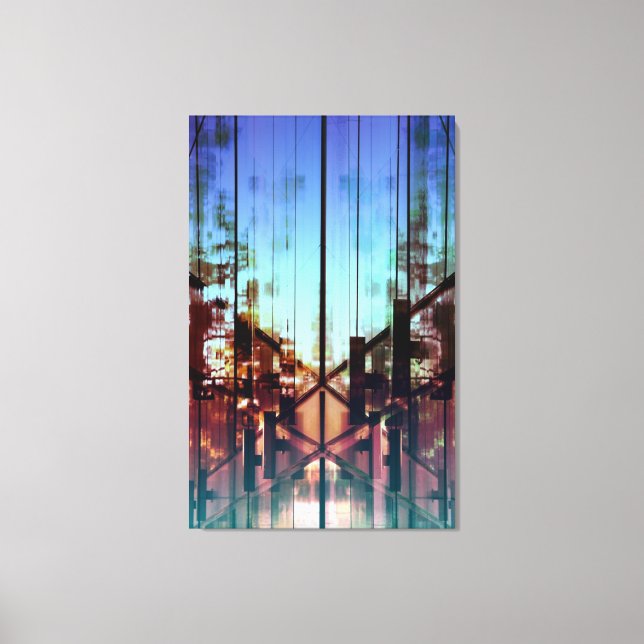 Gedreht Lichter Zeitgenössische Kunstfotografie Leinwanddruck (Vorderseite)