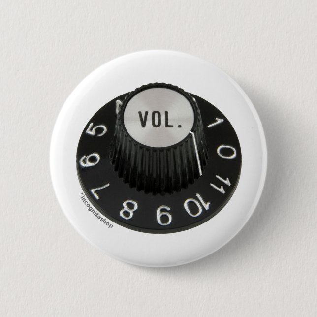 Gedrehte bis 11 (kein Text) Button (Vorderseite)