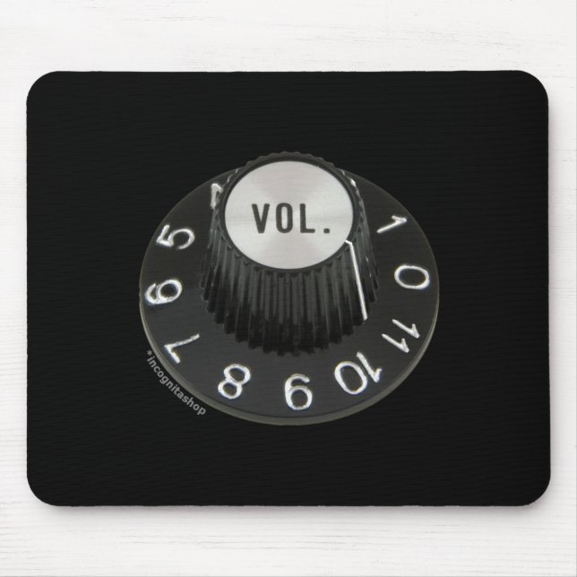 Gedrehte bis 11 (kein Text) Mousepad (Vorne)