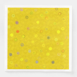 Gedrehte Spiralförmige Gelbe Papier-Partyserviette Serviette