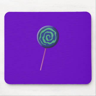 Gedrehter blauer Lutscher mit Limette Mousepad