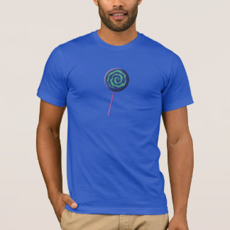 Gedrehter blauer Lutscher mit Limette T-Shirt