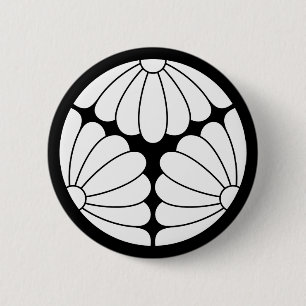 Gedreite Chrysanthemen Button