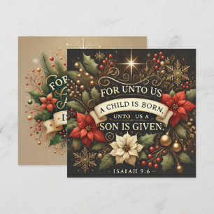 Gedruckt für uns Ein Kind ist Geborenes Buch Einladung