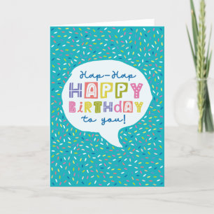 Gedruckte Geburtskarte Alles Gute zum Geburtstag Dankeskarte