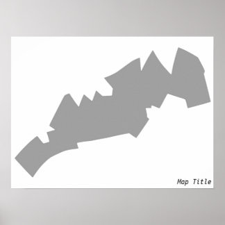 gedruckte Karte Poster