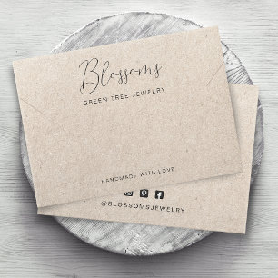 Gedruckte Kraftpapier-Halsketten-Armband-Anzeige-K