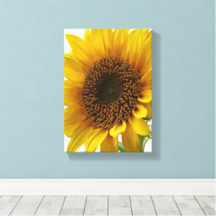 Gedruckte Leinwand Gelbe Sonnenblume Floral