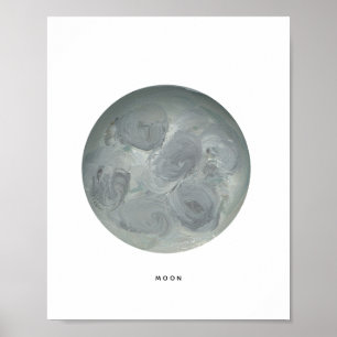 Gedruckte Mond-Kunst Poster