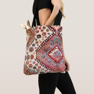 Gedruckte Vintage-Türkische Teppichtasche