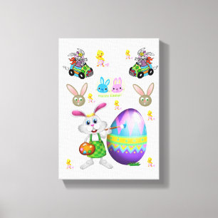 Gedruckter Canvas-Ostertag Leinwanddruck