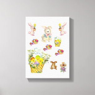 Gedruckter Canvas-Ostertag Leinwanddruck
