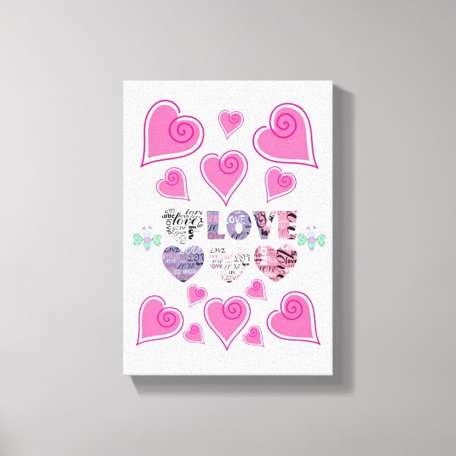 Gedruckter Canvas Valentinstag Leinwanddruck (Vorderseite)