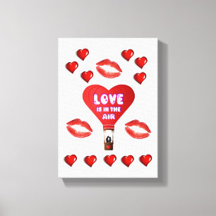 Gedruckter Canvas Valentinstag Leinwanddruck