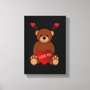 Gedruckter Canvas Valentinstag Leinwanddruck