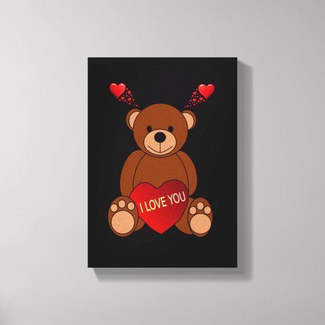 Gedruckter Canvas Valentinstag Leinwanddruck (Vorderseite)