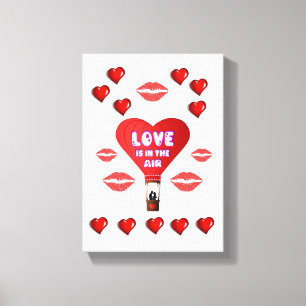 Gedruckter Canvas Valentinstag Leinwanddruck