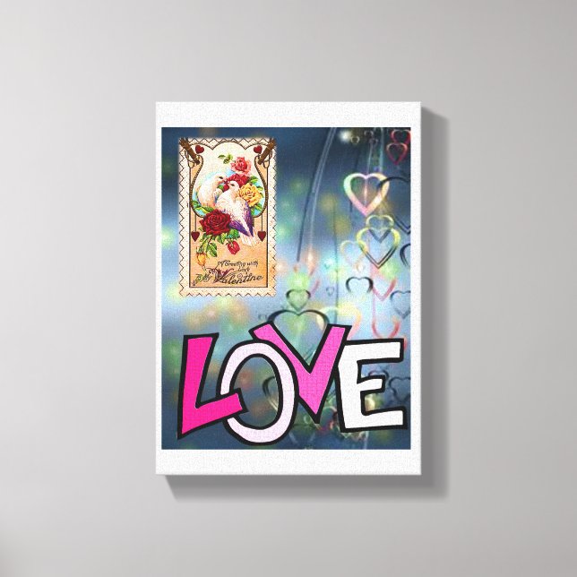 Gedruckter Canvas Valentinstag Leinwanddruck (Vorderseite)