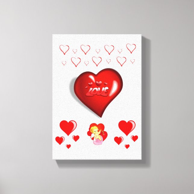 Gedruckter Canvas Valentinstag Leinwanddruck (Vorderseite)