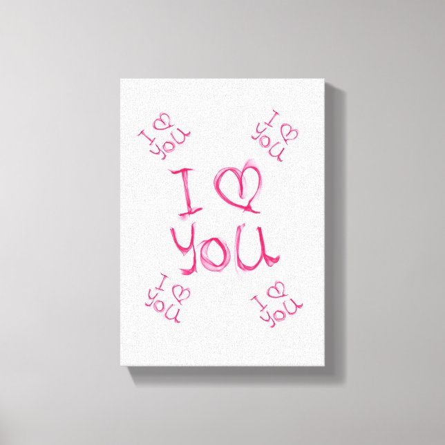 Gedruckter Canvas Valentinstag Leinwanddruck (Vorderseite)