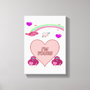 Gedruckter Canvas Valentinstag Leinwanddruck