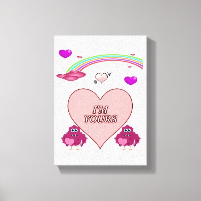 Gedruckter Canvas Valentinstag Leinwanddruck (Vorderseite)